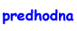 Predhodna